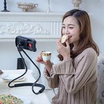 Держатель универсальный гибкий для телефона на шею (Желтый), фото 4