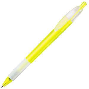Ручка шариковая с грипом X-1 FROST GRIP, Жёлтый, -, 214F 70