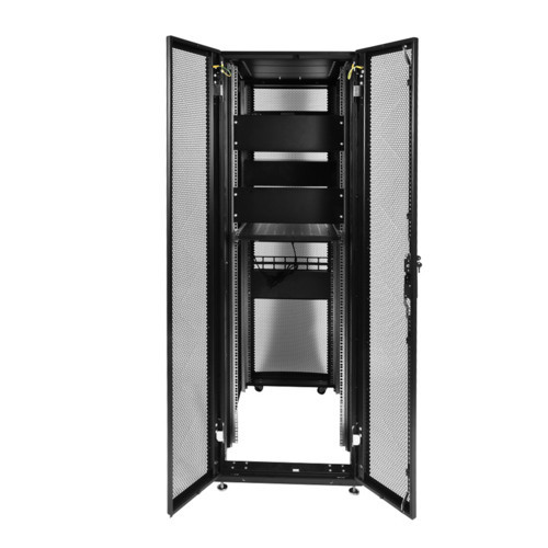 ЦМО Шкаф серверный ПРОФ напольный 42U (800 × 1200) дверь перф. 2 шт., черный, в сборе серверный шкаф - фото 3 - id-p102135950