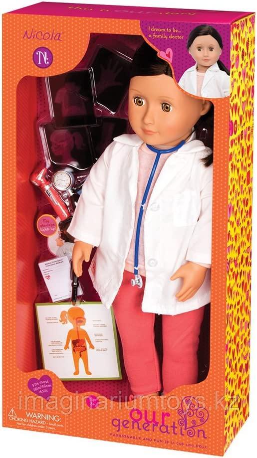 Кукла Our Generation Никола доктор с аксессуарами 46 см - фото 4 - id-p102142537
