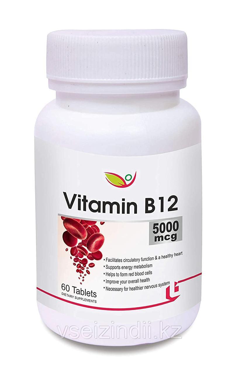 Витамин В12 5000мкг BIOTREX, 60 табл., при анемии и дефиците железа