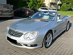 Переходные рамки на Mercedes-Benz SL-Class (R230) дорестайл (2001-2006) с Bosch AL 3/3R на Hella 3/3R