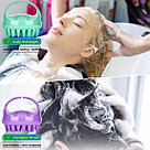 Массажер щетка для мытья головы силиконовая, фото 2