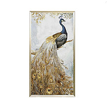 Алмазная мозаика круглые стразы 5D "Павлин" 60*110CM