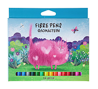 Фломастеры "Hatber Eco", 18 цветов, серия "Счастливчики", в картонной упаковке