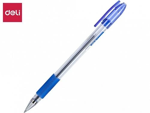 Ручка шариковая DELI "Arris", 0,7 мм, синяя, грип