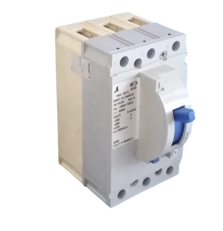 Автоматический выключатель ВА57-31 на ток 20А ДЗНВА с высокой коммутационной способностью. - фото 1 - id-p102161281