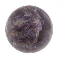 Шар из фиолетового флюорита 8,5 см / шар декоративный / шар для медитаций / каменный шарик / сувенир из камня