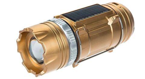 Фонарь-лампа-powerbank кемпинговый складной с солнечной батареей Solar Gold - фото 6 - id-p102184996
