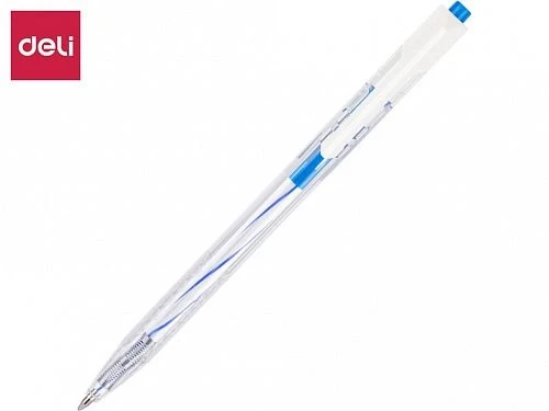 Ручка шариковая DELI "Arrow" автоматическая, 0,7 мм, синяя - фото 1 - id-p102185714