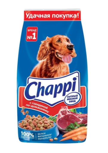 Chappi  для собак с говядиной по-домашнему ,15 кг