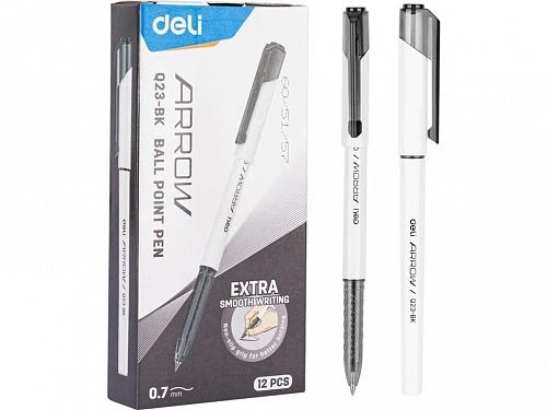 Ручка шариковая DELI "Arrow", 0,7 мм, черная - фото 2 - id-p102186177