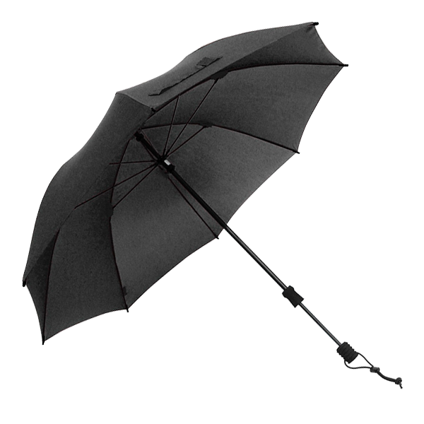 Лёгкий раскладной трекинговый зонт Swing Handsfree чёрный