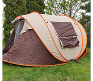 Палатка туристическая JJ-009 коричневая, фото 3