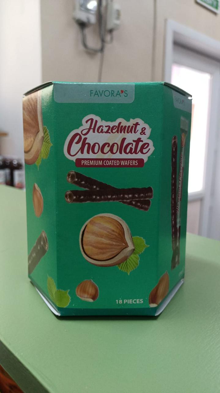 Вафли в шоколаде Hazelnut chocolate FAVORAS
