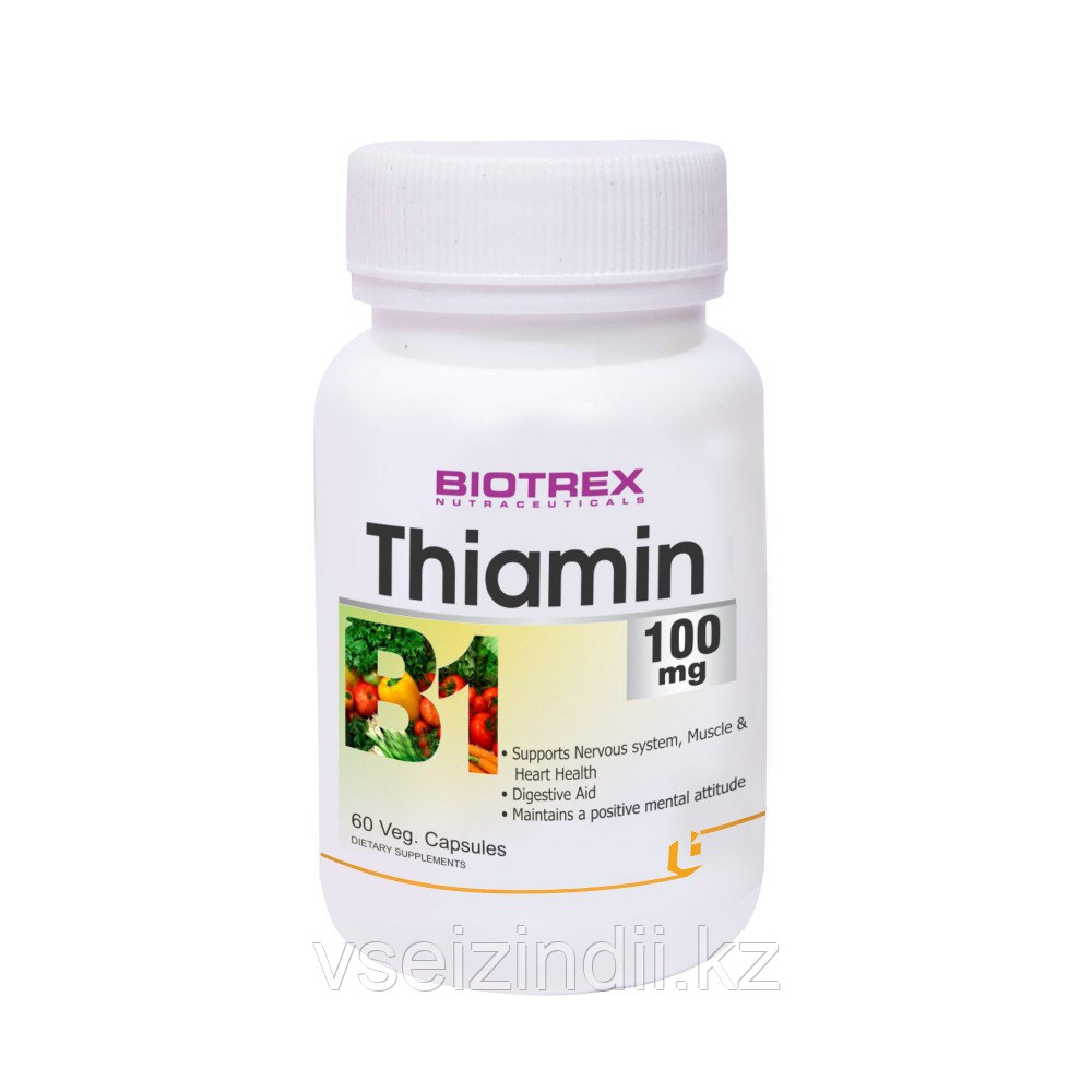 Тиамин В1 100мг BIOTREX, для энергии