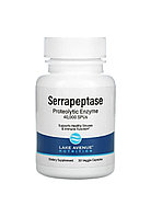 Lake avenue nutrition серрапептаза, протеолитический фермент, 40 000 SPU, 30 растительных капсул