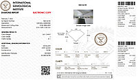 Сертификат IGI 1.47Сt SI1/J VG-Cut Золотое кольцо с бриллиантами, фото 2