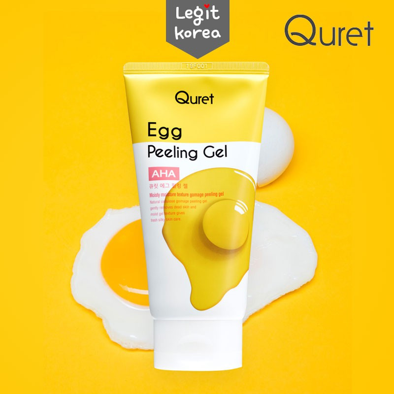 Quret Пилинг яичный для лица с AHA кислотой Egg Peeling Gel