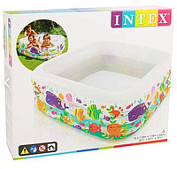 Детский надувной бассейн Intex 57471 Аквариум, размер 159х159х50 см