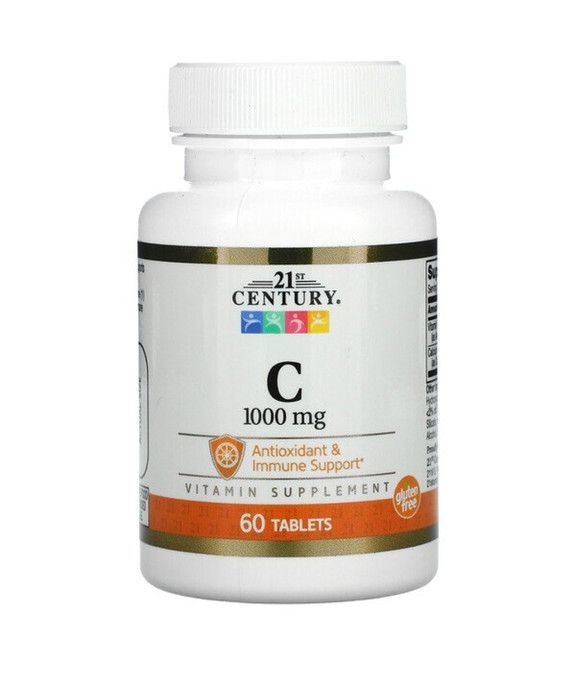 21st century витамин C, 1000 мг, 60 таблеток - фото 2 - id-p102207874