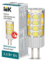 Лампа светодиодная CORN капсула 3,5Вт 230В 4000К керамика G4 IEK