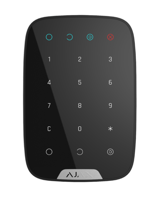 Беспроводная сенсорная клавиатура AJAX KeyPad черный