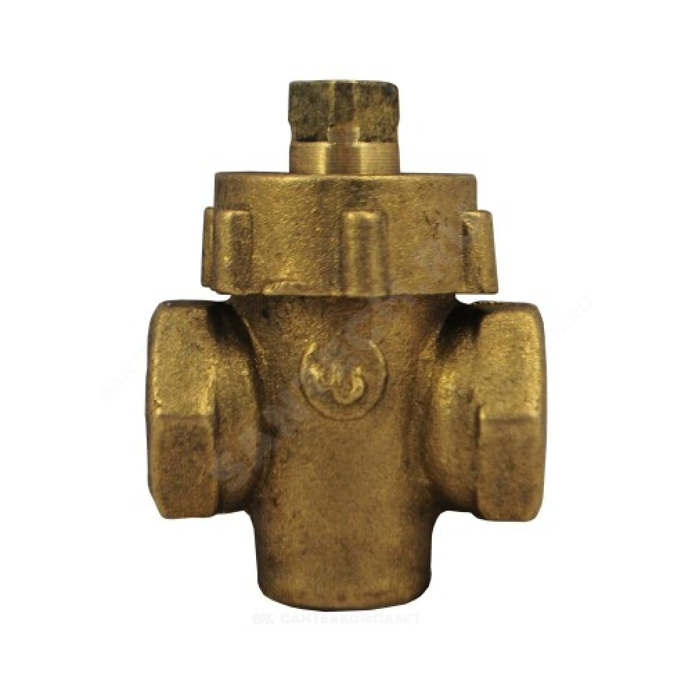 Кран пробко-сальниковый латунь 11б6бк Ду 32 Ру10 G1 1/4" ВР пробка латунь ККАЗ, фото 1