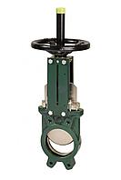 Задвижка шиберная односторонняя нерж VG6400-001MM Ду 50 Ру10 межфл со штурвалом уплотнение: металл Tecofi