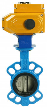 Затвор дисковый поворотный чугун VPI4448R2C-08EP Ду 40 Ру16 межфл с редуктором диск чугун манжета EPDM с, фото 1