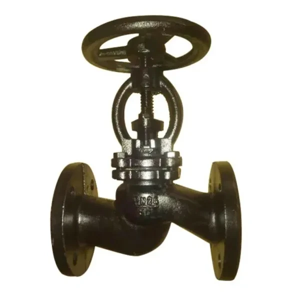 Клапан запорный чугун 15кч16нж Ду 40 Ру25 Тмакс=300 оС фл со штурвалом Луидор, фото 1