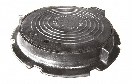 Люк чугунный средний (В125) Ø 600/800 h 80 39 кг ГОСТ 3634-99