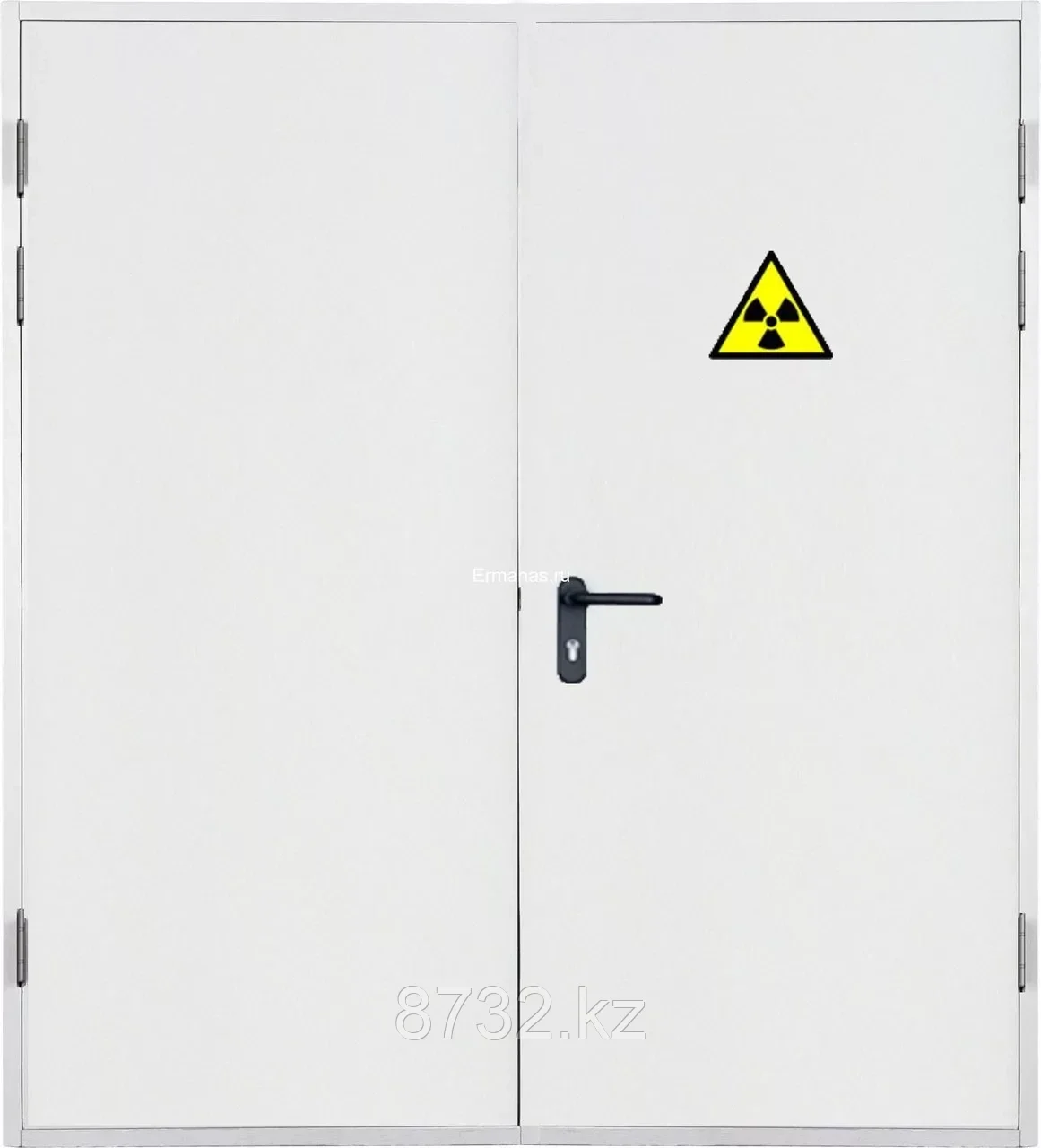 Рентгенозащитная дверь двупольная (1060-1300)х2050 мм Pb 2 мм ГОСТ 9559-89 - фото 1 - id-p102226654