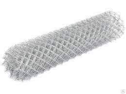 Сетка стальная плетёная одинарная "Рабица"   ф3 ячейка 100х100 Ø 3,0мм  ГОСТ 5336-80; без покрытия