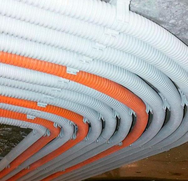 Монтаж Кабеля В Гофре Цена За Метр