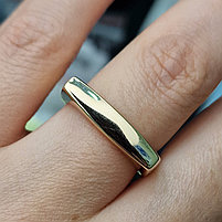 Золотое кольцо с бриллиантом 0.202Сt SI1/H, VG - Cut, фото 2