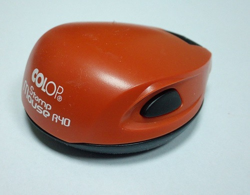 Stamp Mouse R40 оснастка для печати карманная диаметр d40 мм., оранжевый