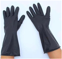 Перчатки резиновые для уборки помещений, размер XL, цвет черный, фото 1