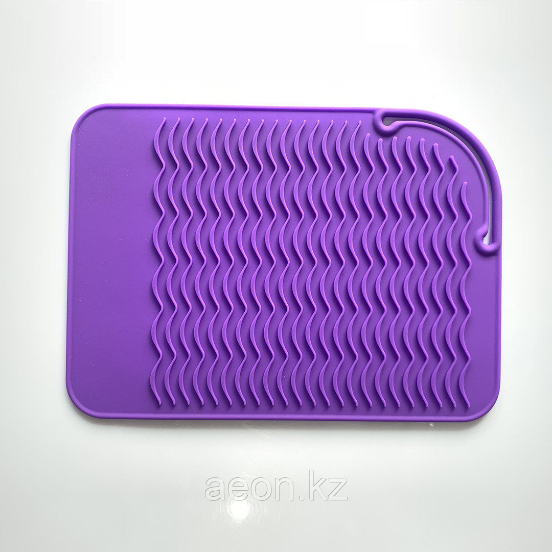Термостойкий силиконовый коврик для утюжка и плойки Фиолетовый - фото 1 - id-p102245275