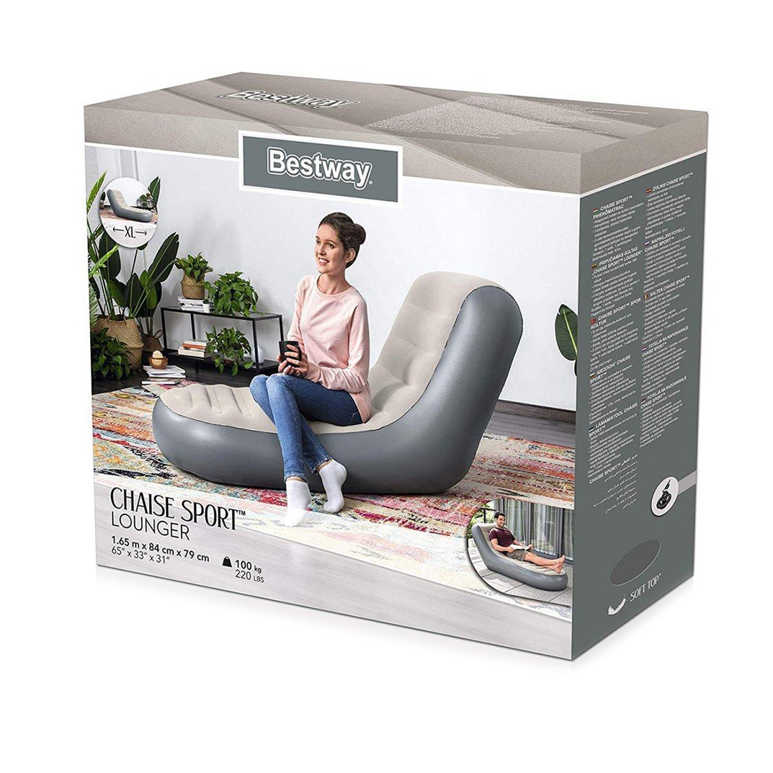 Кресло надувное Bestway 75064