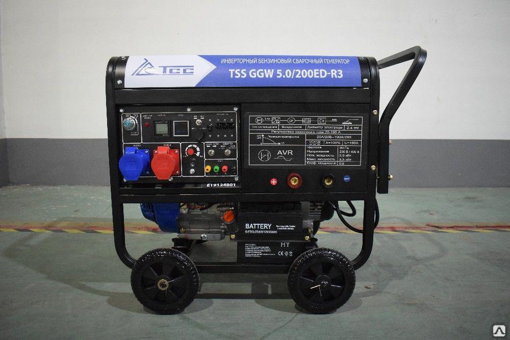 Инверторный бензиновый сварочный генератор TSS GGW 5.0/200ED-R3 - фото 1 - id-p102277518