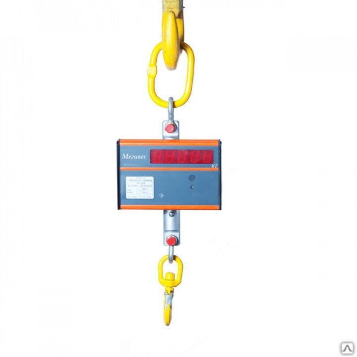 Крановые весы МК-1000Л 1000 кг индикатор на корпусе - фото 1 - id-p102279488