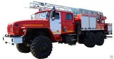 Автоцистерна пожарная с лестницей АЦЛ 2,5-40-17 Урал-4320 - фото 1 - id-p102276054