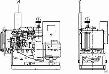 Дизельный генератор (ДГУ) АД-315 на ЯМЗ-240НМ2 345 кВт - фото 1 - id-p102302565