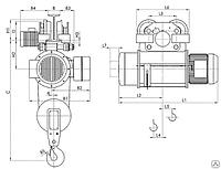 Электрический тельфер типа 13T 10526 Болгарский, таль