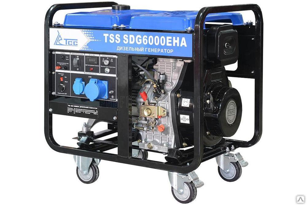 Дизельный генератор TSS SDG 6000EHA открытый - фото 1 - id-p102301337