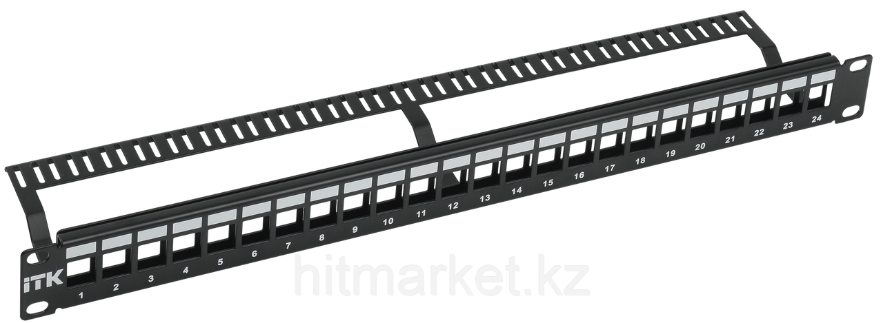 ITK 1U Модульная патч-панель UTP 24 порта - фото 1 - id-p95967715