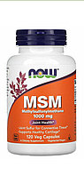 MSM, (Сера)Methylsulphonylmethane, 1000 mg, 120 Capsules  Now Foods