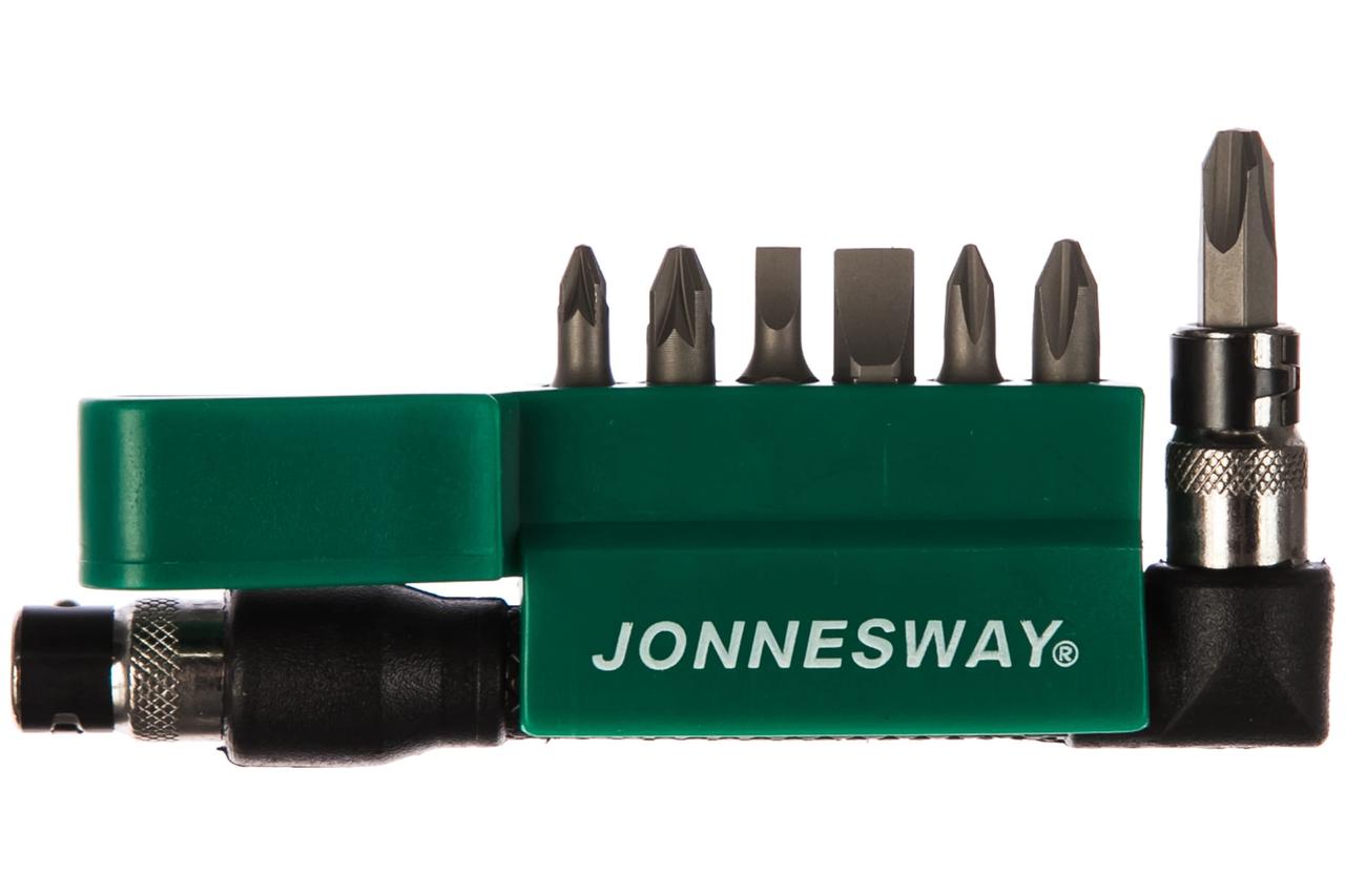 Комплект вставок-бит 1/4"DR, SL4,7, PH1,2,3, PZ1,2, c Г-образным приводом, 8 предметов S08H208S