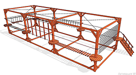 Быстровозводимый веревочный парк 8 этапов